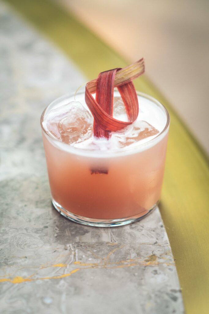 rhubarb simple syrup for cocktails
