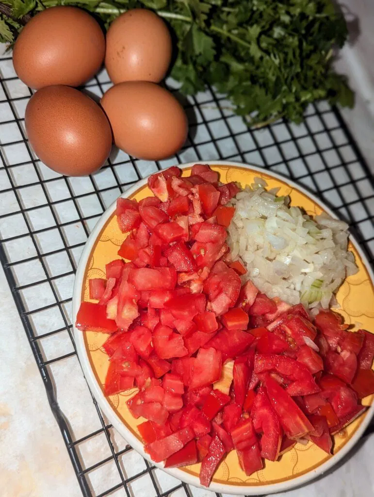 prep for shakshuka