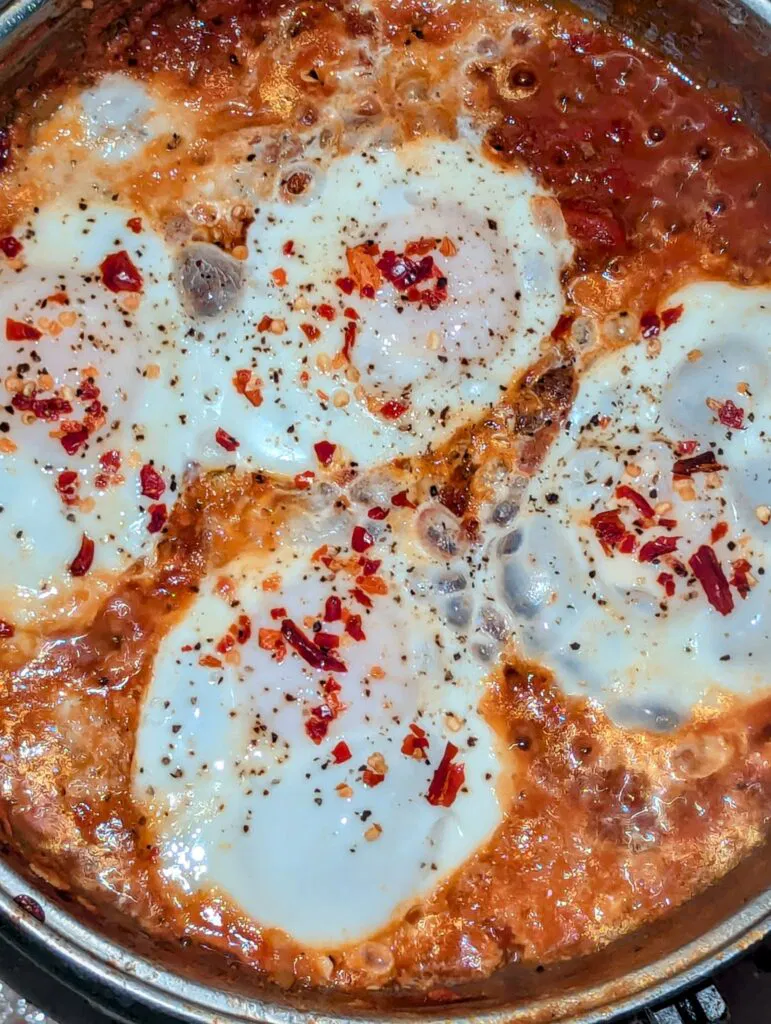 cooked shakshouka