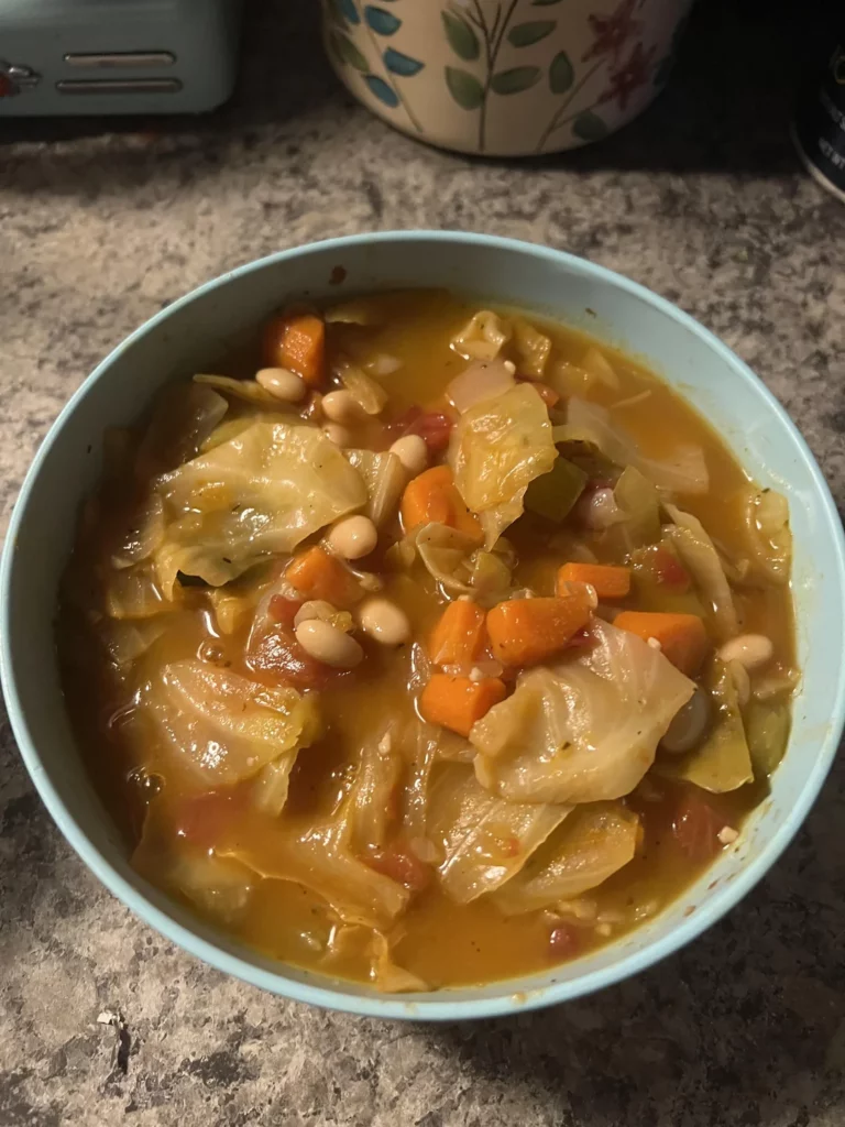 loaded cabbage soup