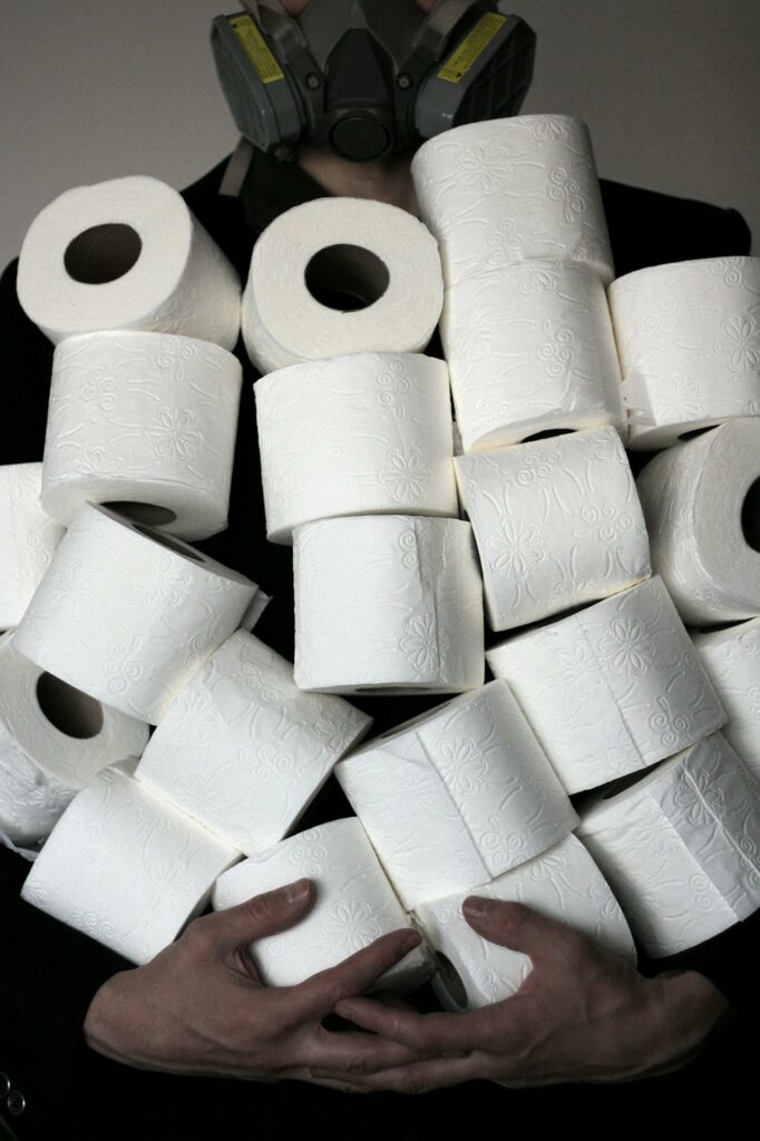 toilet roll stack