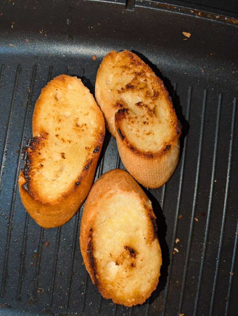 olive oil grilled baugette