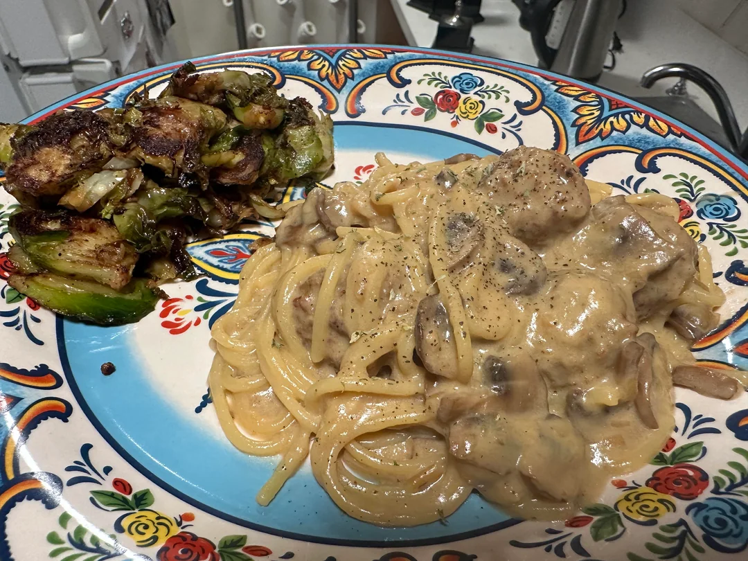 caramelized onion pasta