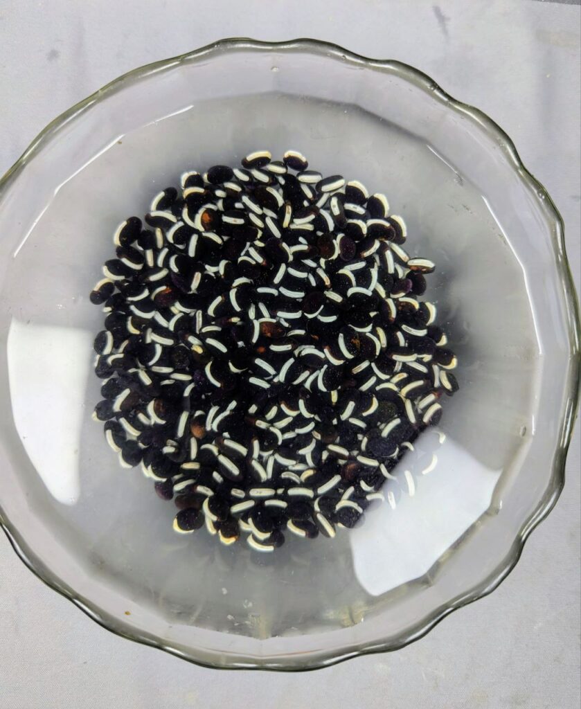 Soaking Black Beans
